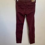 Abercrombie & Fitch 5/$25  Skinny Jeans in Maroon Photo 1