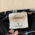 Soma Navy Floral Short Sleeve Sleepshirt Blue Photo 4
