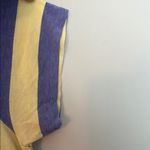 LuLaRoe Striped Blue and Yellow Women's Top Photo 3