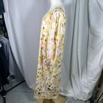 Future Collective One Shoulder Maxi Dress M Watercolor Print Linen Blend‎ Yellow Size M Photo 6