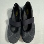 Keen  Lorelia Gray Black Canvas Strap Mary Jane Flats Women’s 5.5 1022615 Photo 2