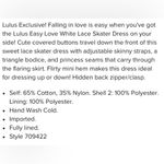 Lulus COPY - 🔥 Easy Love White Lace Skater Dress🔥~small Photo 10
