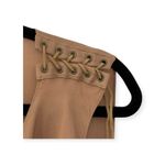 Haute Hippie  ❤︎ Cowl Neck Silk Leather Lace Up Sleeveless Top ❤︎ Latte ❤︎︎ Small Photo 3