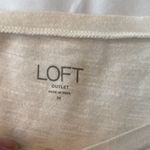 Loft outlet size L short sleeve white with multi colors all over T Photo 2