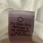 Sachin + Babi White Button Front Blouse Zipper Detail Ruffle Bottom Size 6 Photo 5