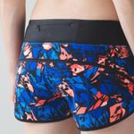 Lululemon Speed Short Paint Storm Harbor Blue Multi / Black Size 4 Photo 11