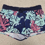 Patagonia Womens Nine Trail Runner Shorts Tarkine Fern Floral Classic Blue Sz S Photo 0