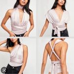 Free People Pink Bodysuit Size Small 100 Ways Convertible One Piece Photo 2