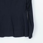 J.Crew Womens Super 120s Striped Wool Blazer Size 2 Black Academia Preppy Office Photo 8