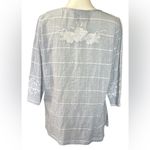 Paparazzi Light blue embroidery Floral Tunic NWOT Photo 1