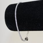 925 Sterling Silver Tennis Bracelet Made in Turkey Photo 7