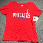 New Era‎ Genuine Merchandise Womens Red Phillies Baseball Tee Size L NWT Size L Photo 0