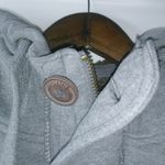 Aeropostale  L Gray Hoodie Sherpa Hood Sweatshirt Jacket Photo 3