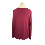 Dress Barn Women's Burgandy Long Sleeve Top - size 14/16 Photo 1