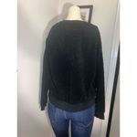 Banana Republic SIZE SMALL BLACK SHERPA FLEECE PULLOVER COZY SWEATSHIRT Photo 4