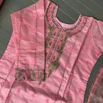 Pakistani/Indian Fancy Gharara Shalwar Kameez Wedding/eid/holiday/holi/Diwali Pink Size L Photo 8