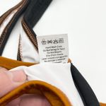 Venus  Womens Bikini Top 32C Colorblock Halter Underwire‎ Black Rust Trendy Chic Photo 6