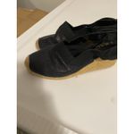Ralph Lauren Lauren By  Womens Black Wedge Slingback Size‎ 8.5 B Photo 3