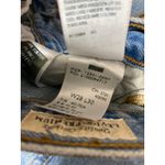 Levi's Women's Blue High Waist Frayed Raw Hem Straight Leg Denim Jeans Pants 28 Photo 3