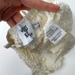 Princess Polly  Cami Top Textured Ruffle Trim Tie‎ Front Sleeveless Ivory US 6 Photo 2