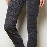 Anthropologie Gray Damask Velvet "Flocked Charlie Trousers" Cartonnier Photo 0