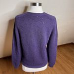 Mon Repos Cardigan Womens Small Purple Alpaca Jewel Embellished FLAW Photo 7