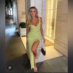 House Of CB HOUSE OF‎ CB 'Pixie' Lime Ruffle Maxi Dress NWOT size XS Photo 2