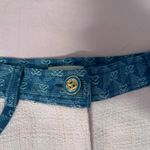 Sandro  Light Pink Mini Skirt with Blue Trim Photo 3