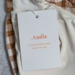 ANDIE NWT Sparrow Gingham Mandalay Bikini Top Tie Straps Swimwear Size Large Photo 6