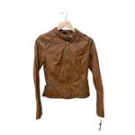 Guess  Faux Leather‎ Racer Jacket Size XS Photo 5