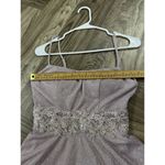 City Vibe  Juniors' Sleeveless Glitter Ball Gown Lavender Size 5 Photo 4