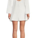 Gianni Bini White Longsleeve Back Dress Photo 0
