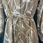 Vintage 70s Botanical Midi Shirt Dress Size L Photo 3
