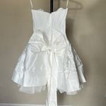 House Of CB  'Noele' White Satin Strapless Bow Mini‎ Gown NWOT Size XL Photo 4