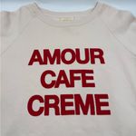 Sézane Sezane Amour Cafe Creme Sweatshirt Photo 3