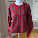 Vintage 70’s Aspen Ski Red Blue Intarsia Pattern Crewneck Sweater Sz XL Photo 10