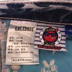 Vtg Malabo‎ graphic spray paint 90’s Splatter graffiti jeans Y2K Juniors 0 24 Blue Photo 5