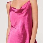 Motel Magenta Silky Dress Photo 0