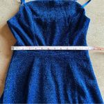 SheIn  Dark Blue Satin Dress Photo 8