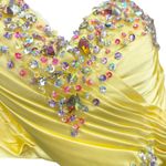 Vintage Kiss Kiss Formal Strapless Beaded Dress Size 4 Dopamine Dressing Y2K Photo 2