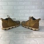 Sorel Kinetic Caribou Snow Boots Womens 7.5 Light Brown Leather Gray Waterproof Photo 7