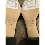 L'Agence  Green Suede Open Toe Block Heel‎ Slip On Size 37 US 6 Photo 6