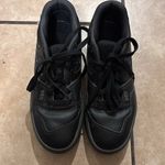 New Balance  550 Black on Black Basketball Court Lifestyle Sneaker Photo 2