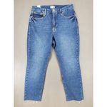 Good American New Good Classic Crop Raw Hem Slim Blue940 Sz 15 Juniors 28 Inseam Photo 1