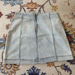 Wild Fable  Light Wash Classic Denim Stretchy Mini Skirt High Rise Size 4 Photo 1