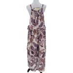 NWT Band of the Free Paisley Maxi Dress Tier Summer Vacation Resort Cruise Sz S Purple Photo 1