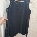Neiman Marcus  black sleeveless top size S Photo 2
