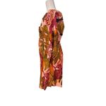 KOURT Robbie Eyelet Cotton Mini Dress in Tropical Print Sz. Large Photo 3