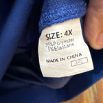 Amazon Women’s Blue Waffle Knit Full Zip Hoodie 4XL Size 4X Photo 9