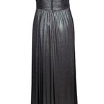 Calvin Klein Strapless Sequin Long Formal Gown Dark Charcoal Silver Size 6 Photo 1
